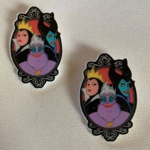 NWT. Handmade Pierced Earrings of Three Disney Villains!